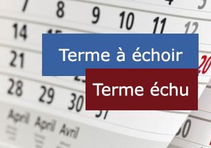  terme à échoir et terme échu